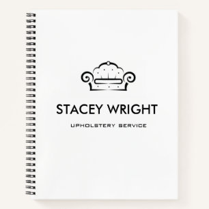 Sofa Schwarz Silhouette Polster weiß Notizbuch