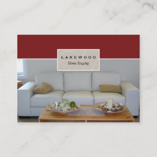 Sofainszenierungs-/Stager-Foto-Geschäfts-Karte Visitenkarte