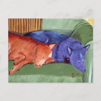 Sofas-Kartoffelgalerie Postkarte