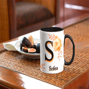 Sofea Name Tasse Mug – Elegante Buchstabe S Kaffee