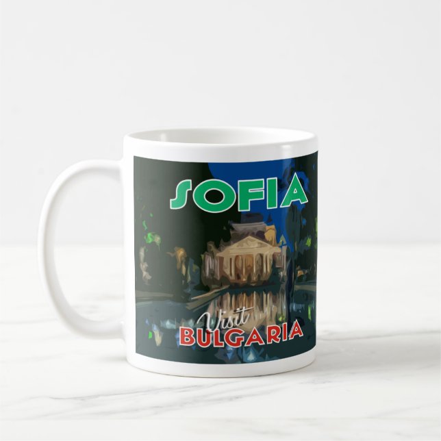 Sofia, Besuch Bulgarien I Liebe Kaffee Tasse (Links)