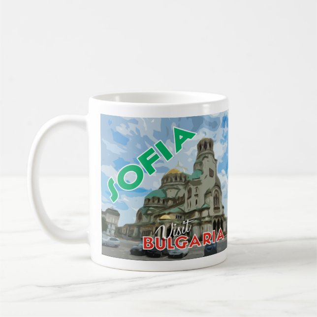 Sofia, Besuch Bulgarien I Liebe Kaffee Tasse (Links)