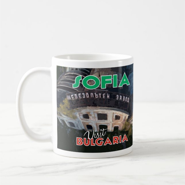 Sofia, Besuch Bulgarien I Liebe Kaffee Tasse (Links)