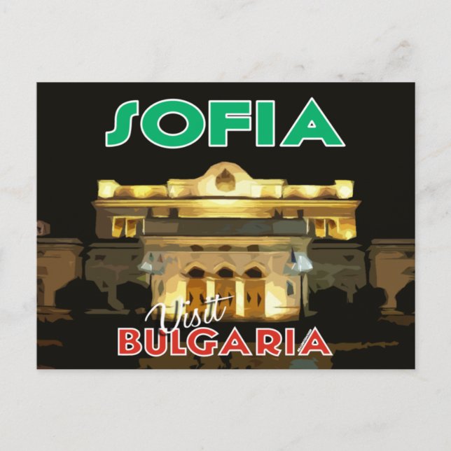 Sofia, Besuch Bulgariens Postkarte (Vorderseite)