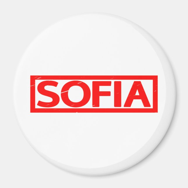 Sofia-Briefmarke Magnet (Vorne)