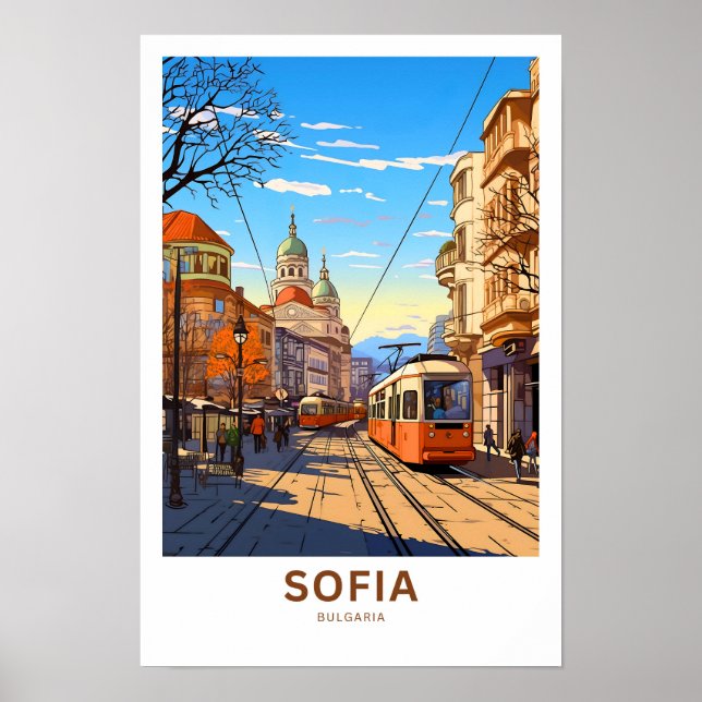 Sofia Bulgaria Travel Print Poster (Vorne)