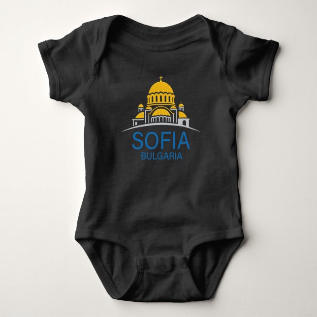 Sofia Bulgarien Europäische Union Baby Strampler (Vorderseite)