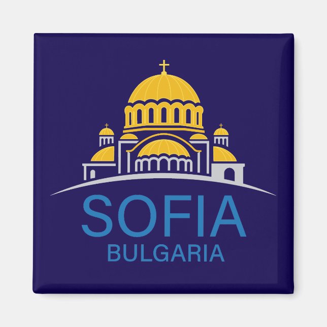 Sofia Bulgarien Europäische Union Magnet (Vorne)