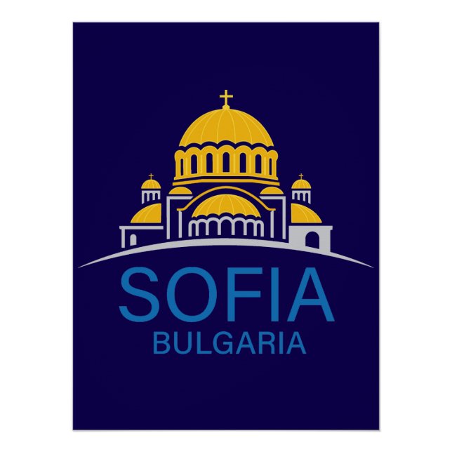 Sofia Bulgarien Europäische Union Poster (Vorderseite)