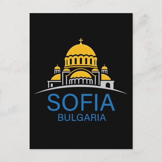 Sofia Bulgarien Europäische Union Postkarte (Vorderseite)