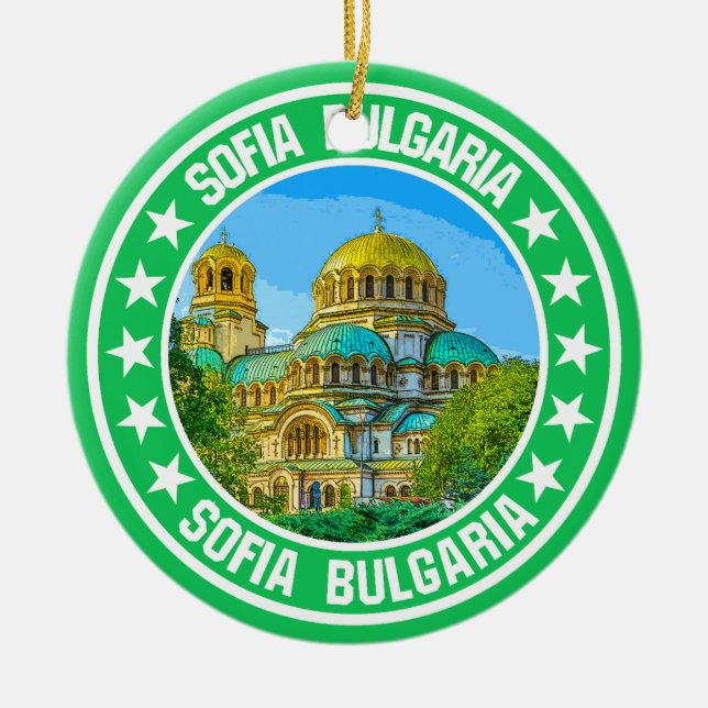 Sofia Bulgarien Keramik Ornament (Vorne)