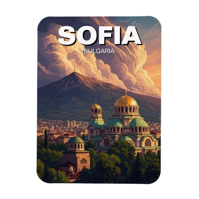 Sofia Bulgarien Reise Magnet (Vertikal)