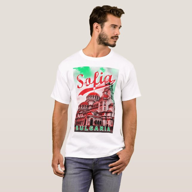 Sofia, Bulgarien T-Shirt (Vorne ganz)