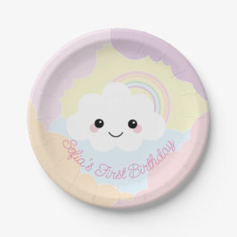 Sofia Cloud Birthday Paper Plate Pappteller