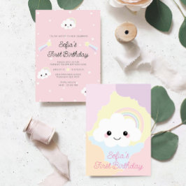 Sofia Cloud Erster Geburtstag Einladung