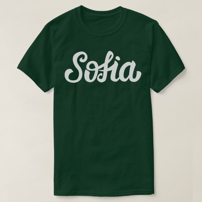 Sofia Mein Name ist Sofia T-Shirt (Design vorne)