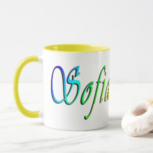 Sofia, Name, Mehrfarbiges Logo, Tasse