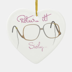 Sofia-Zitat - die goldenen Mädchen - B Keramik Ornament