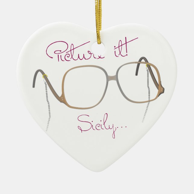 Sofia-Zitat - die goldenen Mädchen - B Keramik Ornament (Vorne)