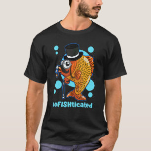 Sofishticated Gentleman Fischer Koi Karpfen Zylind T-Shirt