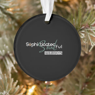 Sofisticated soulige Feiertage Ornament
