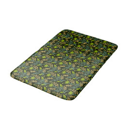 Sofisticiertes blaues und beiges Blumenmuster-Desi Badematte