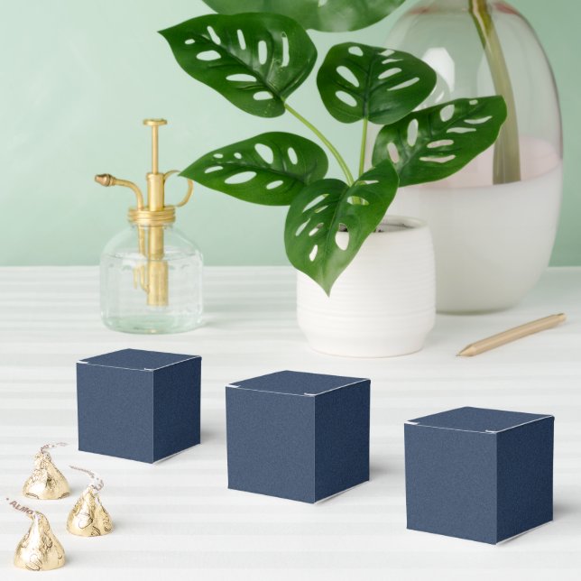 Sofistische blaue texturierte Feier Geschenkschachtel (Zahlreiche)