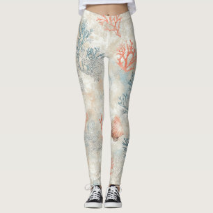 Sofistische Korallenäste - Weiche Meeresmuschel Leggings