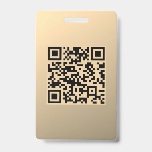 Sofort bearbeitbare QR-Codevorlage | Imitate Gold Ausweis (Vorderseite)