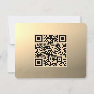 Sofort bearbeitbare QR-Codevorlage | Imitate Gold Dankeskarte