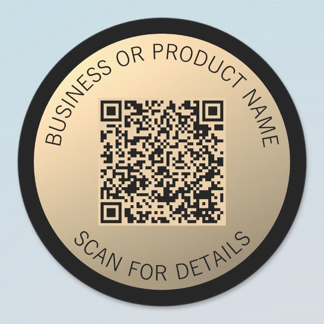 Sofort bearbeitbare QR-Codevorlage | Imitate Gold Etiketten (Von Creator hochgeladen)