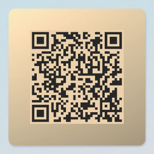 Sofort bearbeitbare QR-Codevorlage Imitate Gold Etiketten