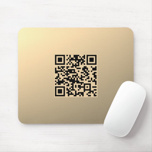 Sofort bearbeitbare QR-Codevorlage | Imitate Gold Mousepad (Mit Mouse)