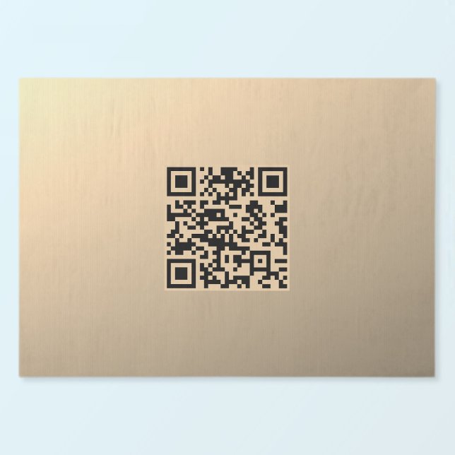 Sofort editierbare QR-Code-Vorlage | Faux Gold Seidenpapier (Von Creator hochgeladen)