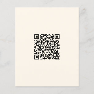Sofort einen QR-Code erstellen Editierbares Off- Flyer
