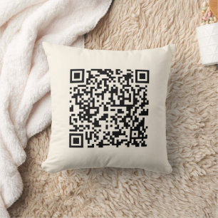 Sofort einen QR-Code erstellen   Editierbares Off- Kissen