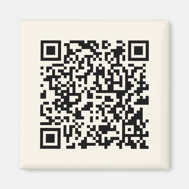 Sofort einen QR-Code erstellen | Editierbares Off- Magnet (Vorne)