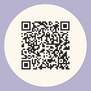 Sofort einen QR-Code erstellen Editierbares Off- Runder Aufkleber