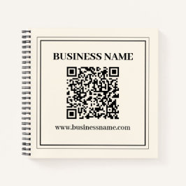 Sofort einen scannbaren QR-Code für Unternehmen er Notizbuch