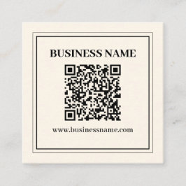 Sofort einen scannbaren QR-Code für Unternehmen er Quadratische Visitenkarte
