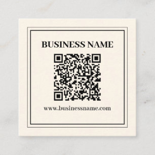 Sofort einen scannbaren QR-Code für Unternehmen er Quadratische Visitenkarte