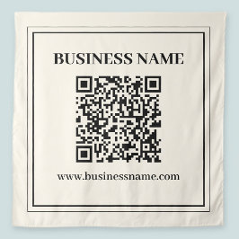 Sofort einen scannbaren QR-Code für Unternehmen er Wandteppich