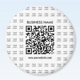 Sofort erstellbarer scannbarer QR-Code und Logomus Magnet