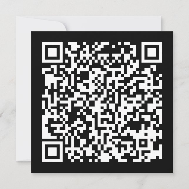 Sofort erstellten QR-Code (durch Eingabe Ihrer URL Einladung (Vorderseite)