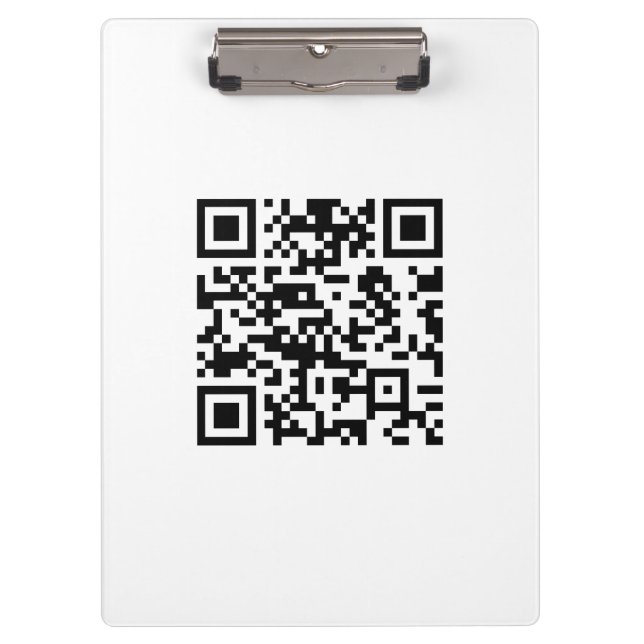 Sofort erstellten QR-Code (durch Eingabe Ihrer URL Klemmbrett (Vorderseite)