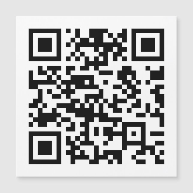 Sofort erstellten QR-Code (durch Eingabe Ihrer URL Magnetkarte (Vorderseite)