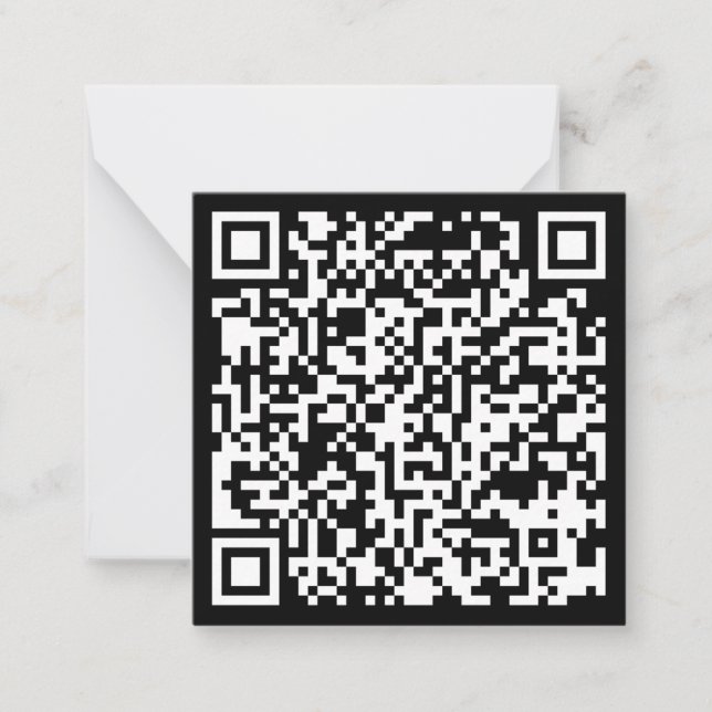 Sofort erstellten QR-Code (durch Eingabe Ihrer URL Mitteilungskarte (Vorderseite)