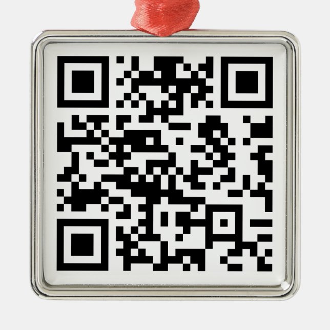 Sofort erstellten QR-Code (durch Eingabe Ihrer URL Ornament Aus Metall (Vorne)