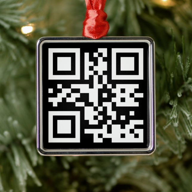 Sofort erstellten QR-Code (durch Eingabe Ihrer URL Ornament Aus Metall (Baum)