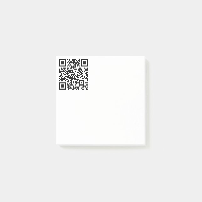 Sofort erstellten QR-Code (durch Eingabe Ihrer URL Post-it Klebezettel (Vorderseite)